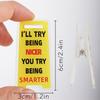 Acrylic Desk Sign "Just Work Here " - Humorous Office Decor Unisex Gift For Coworkers Versatile Room Decor