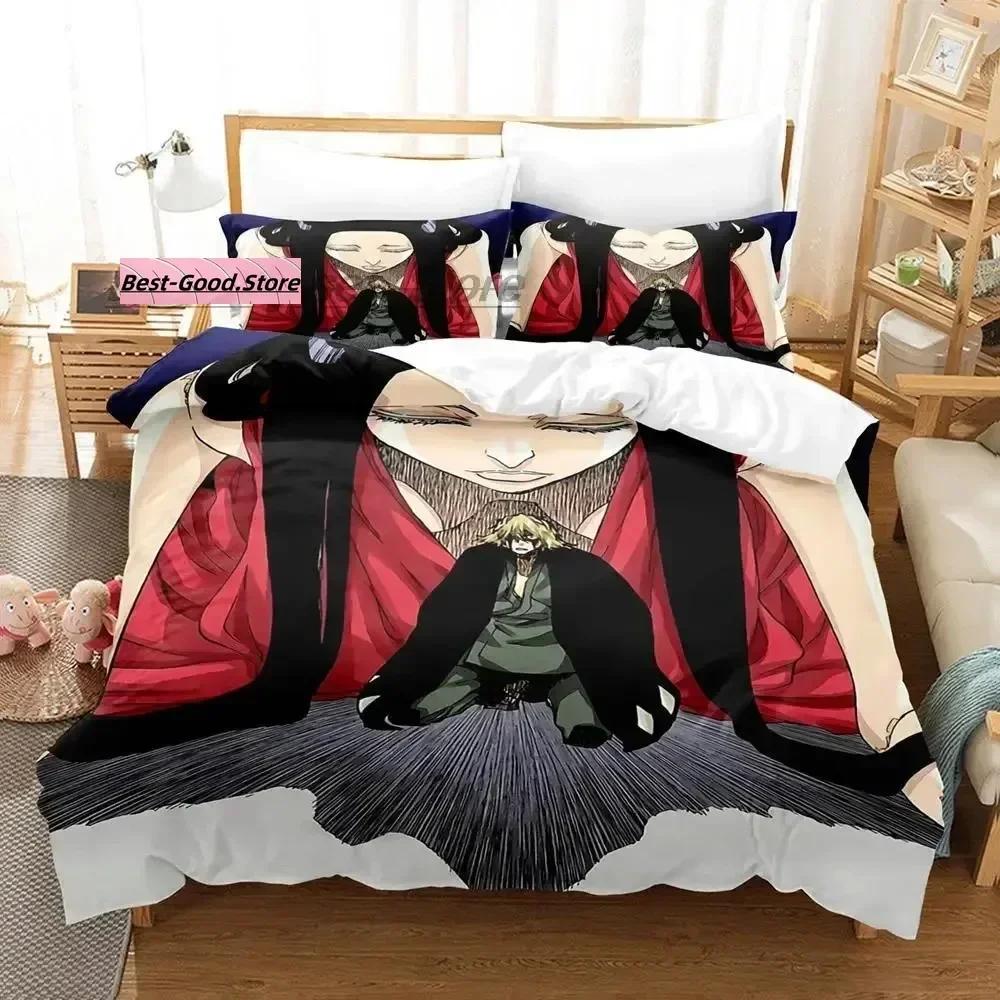 New Bleach Urahara Kisuke Bedding Set Duvet Cover Sheet Printed Bed Set Pillowcase Bed Full Queen King Size Comforter Bedroom
