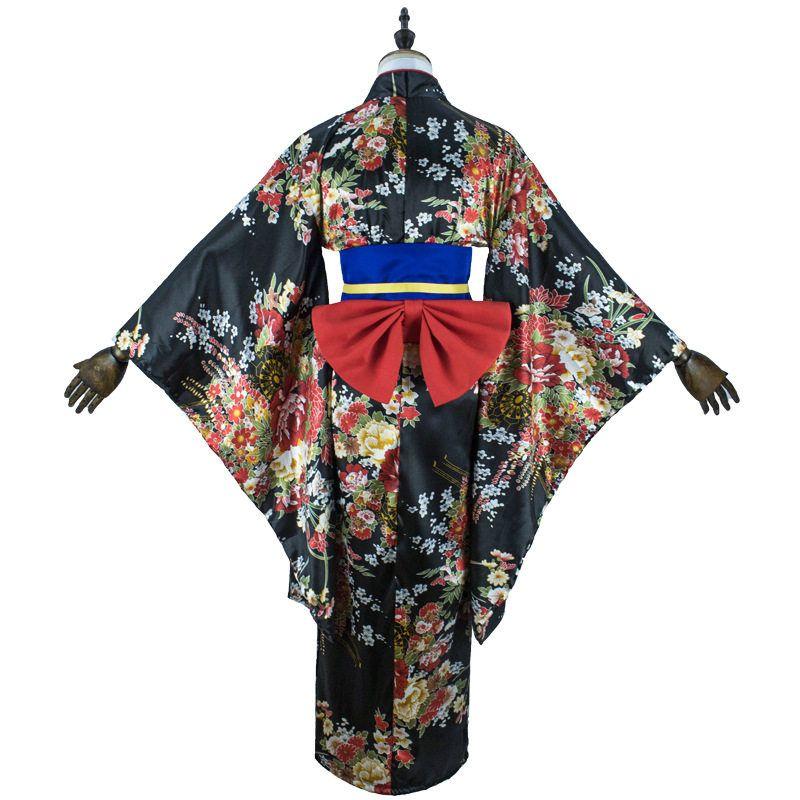 Hell Girl Cosplay Enma Ai Original Cosplay Costume Japanese Anime Kimono Cosplay Outfit Female Wig