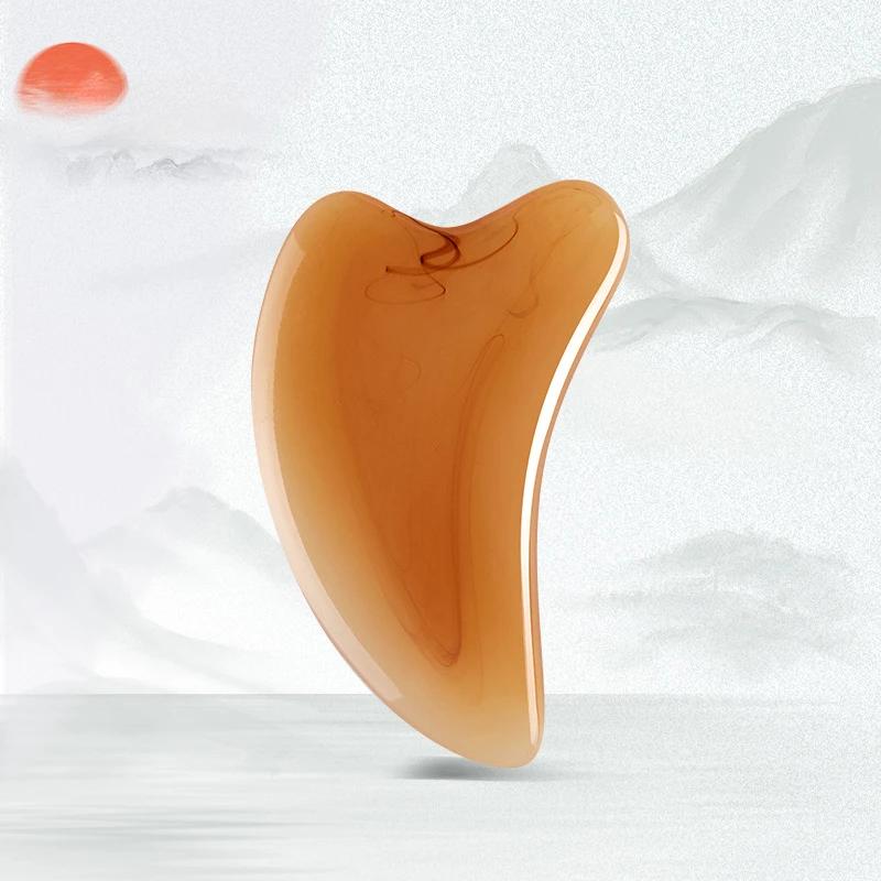 Face Lifting Guasha Resin Scraping Massage Facial Scraper Tool Eye SPA Massage Plate Reduce Puffiness Nose Lifting Nose Massager