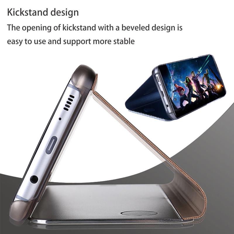 Speil Flip Deksel For Samsung Galaxy A53 5g A52s A33 A54 A13 A12 A32 A51 Deksel For Samsung S21 Plus S20 Fe S22 S23 Ultra Deksler