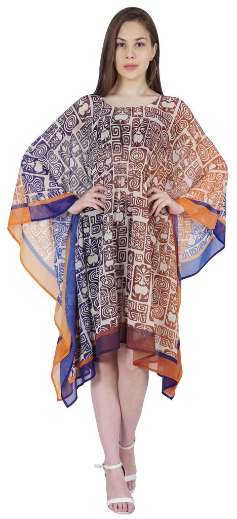 Moomaya Summer Bikini Cover Up Kaftan For Womens Sexy Sheer Swimwear Caftan Beach