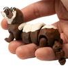 Heilende Tierfigur 3D-gedrucktes bewegliches Frettchenspielzeug, Flexible Gelenk-Fidget-Figur, Niedliches interaktives Spielzeug PLA-Schreibtischverzierung & Auto