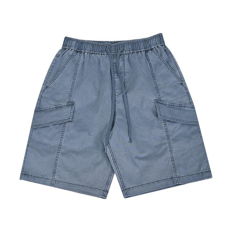 Vans SS25 Sports Casual Series Fashion Simple Loose Versatile Lace-Up Casual Shorts Men shorts Blue Gray VN000NMHRV2