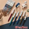 6 Stück/Box Retro Farbe Gelstift Stift Chinesischer Stil Farbe Schnelltrocknend Handstift Retro Stift