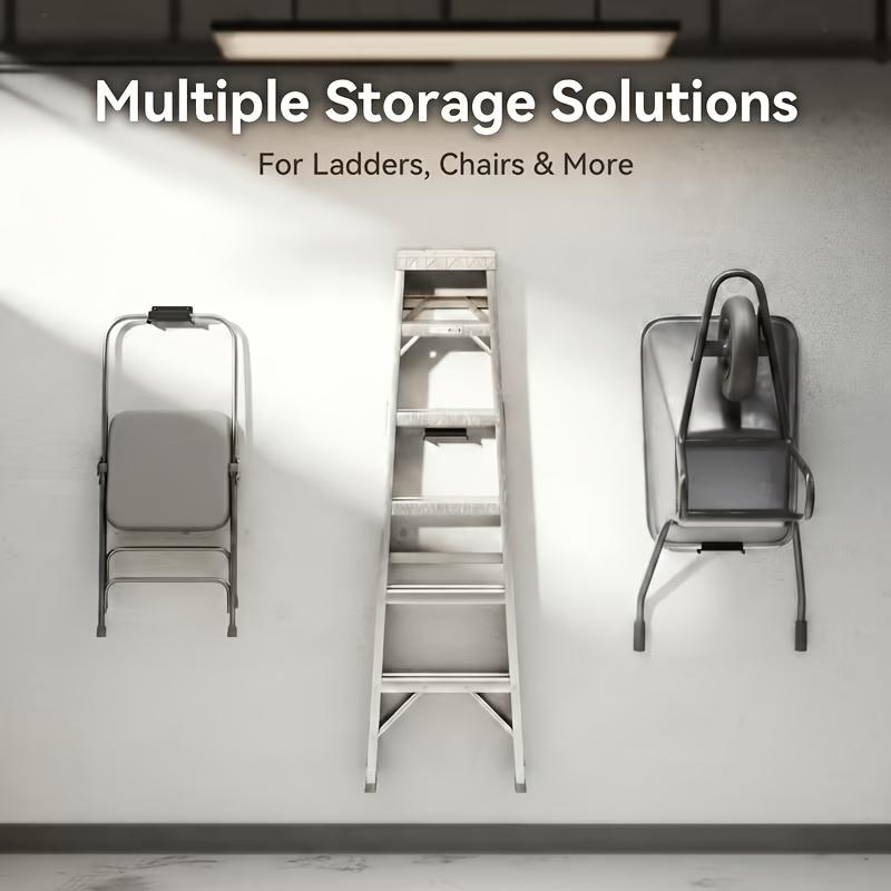 Heavy Duty For Ladders, Chairs& Patio Furniture Wall Mount Storage Hanger 1pc Luggage Hook For Garage Wall