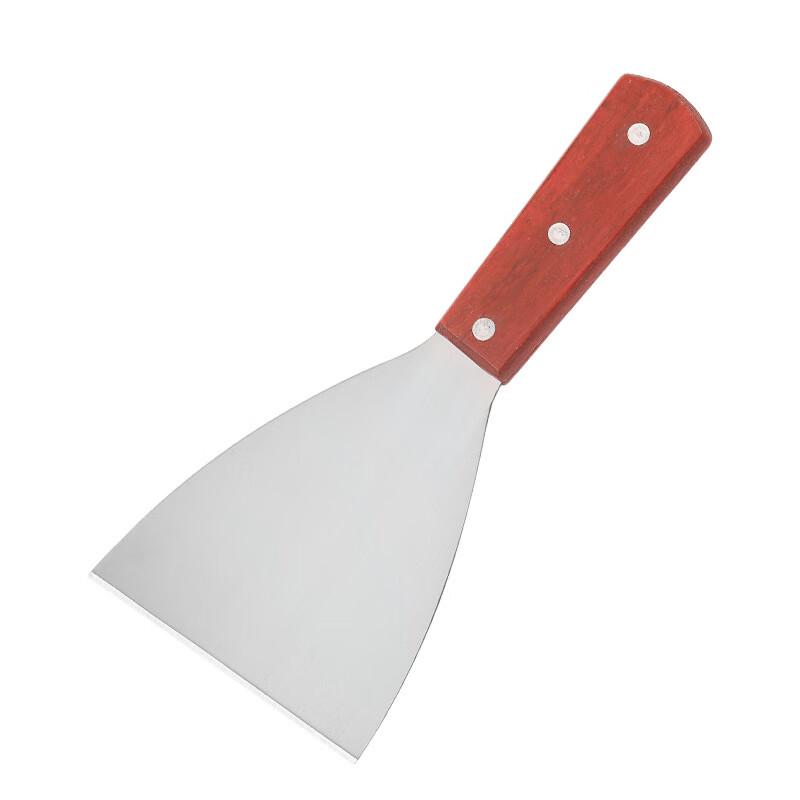 

Large Teppanyaki Slanted Spatula with Wooden Handle