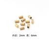 10-20pcs/lot 2-10mm Stainless Steel Leather Cord Clasp Crimp End Caps For Necklace Bracelet Connectors Jewelry Making Supplies