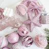 Pink Foam Christmas Ball Ornament - DIY Tree Decoration Topper