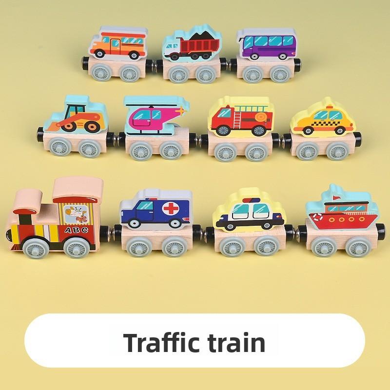 Wooden Number Train Educational Toy For Toddlers With Color And Animal Recognition