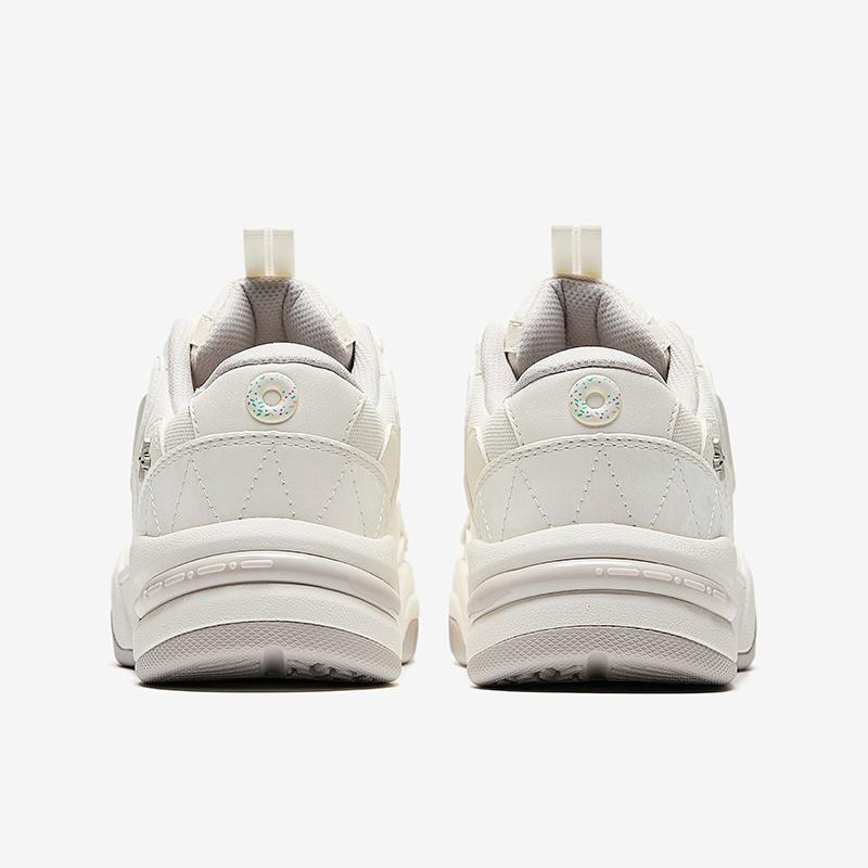 Anta Kids Comfortable Durable Breathable Lightweight Shock Absorbing Low Top Sneakers Men Sneakers White 322448009-1
