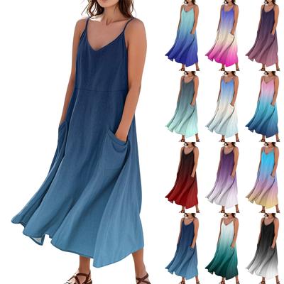 Women's Summer Dress Casual Loose Long Beach Vacation Dresses