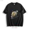 Yellow Speed Demon T Shirt High Octane Biker Art  Vintage Washed Unisex Stretched Comfortable Breathable Designer Clothes