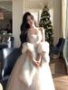 Flowing Immortal Princess Mesh Tie-Waist Dress