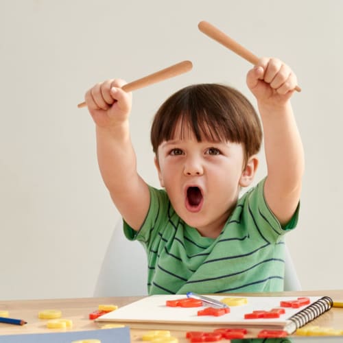 ABOOFAN 6-Piece Fish Frog Scraper Xylophone Mallets, Taiko Drum Sticks, Musical Percussion Instruments, Educational Percussion Instruments, Glockenspi