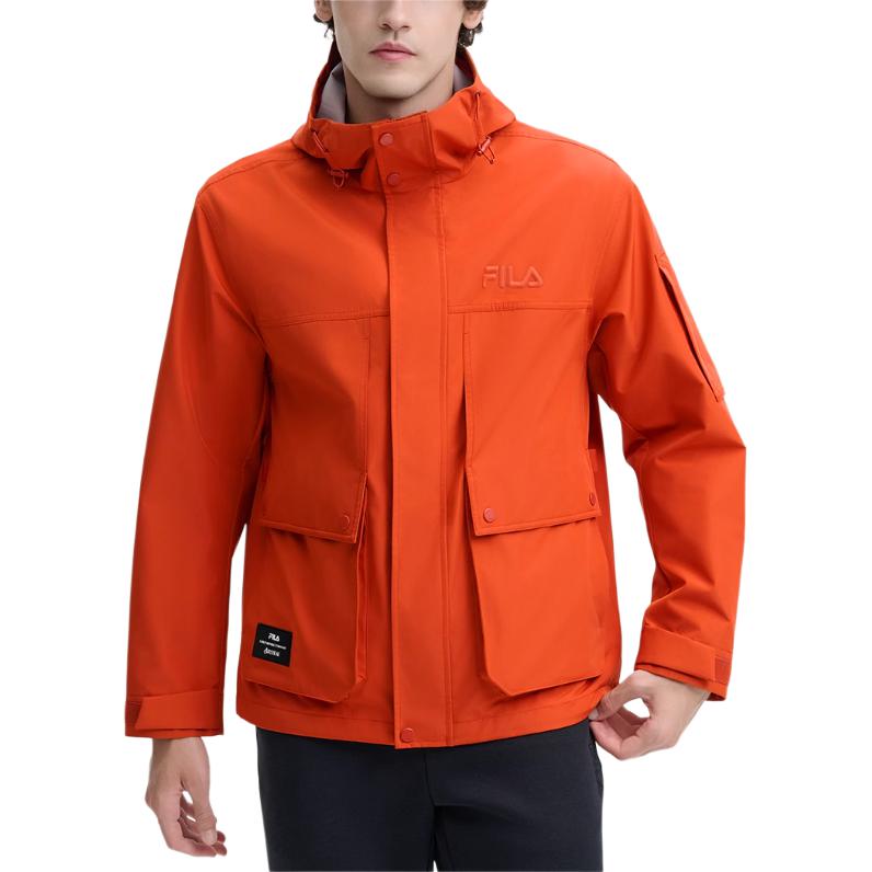 New FILA Windbreaker Jacket Men's Light Rusty Red F11M448702FWI