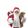 Standing Christmas Santa Table Decor Small Plush Figure Toys Collectible Figure Decor for Living Room Gift Decor Birthday Home
