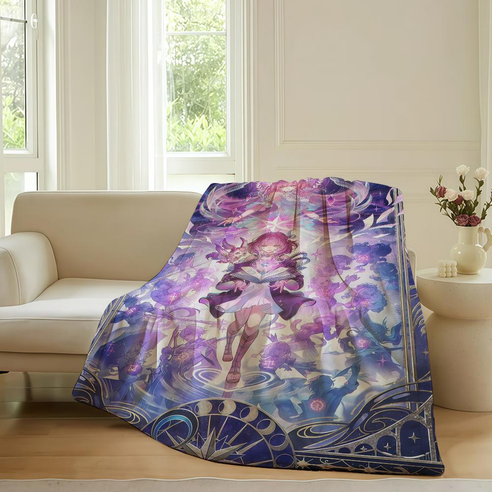 Game Honkai Star Rail Blanket For Sofa Office Bed Plane Travel Sleep Read Relax Camping Soft And Warm