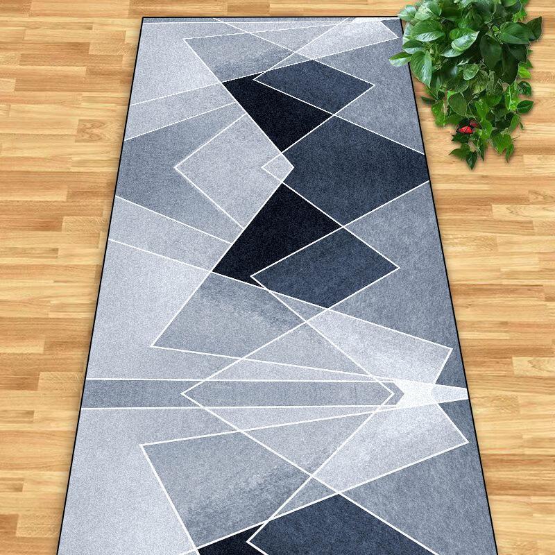 Modern Home Long Corridor Carpet Geometric Hotel Lobby Passageway Runner Rugs Villa Stairway Entryway Non-slip Mats Customizable