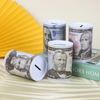 Euro Dollar Spardose Sparschwein Blechdose Spargeldtopf Münzbox Geschenk Heimdekoration Spardose Sparen Münzbank Geldschein