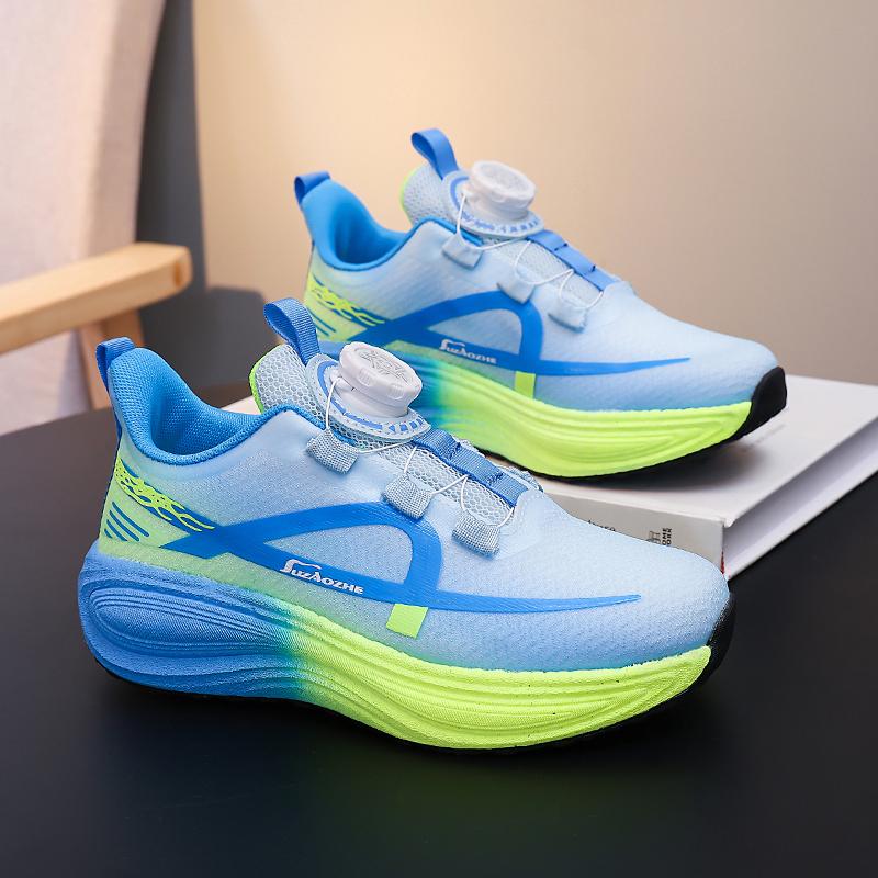 Childrens Sports Shoes New Fashionable Elastic Comfortable Boys Sports Training Shoes Soft Lightweight Non Slip Running Shoes
