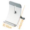 ELECOM Tablet and Smartphone Compatible with Inch Aluminum Continuously Adjustable for iPad iPad iPad Nintendo and More TB-DS004SV Stand, 7-10