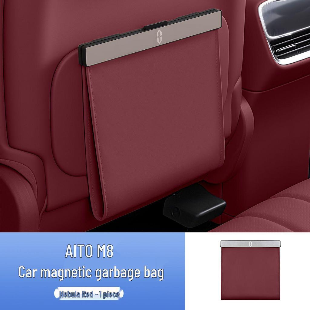 Magnetic Car Trash Bag & Seat Back Hanging Organizer for AITO M8