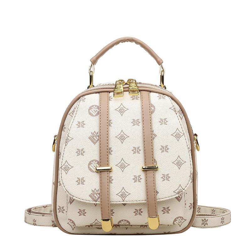 

Женский рюкзак с винтажным принтом, сумка для поездок на работу с регулируемым ремешком, на молнии, повседневная сумка через плечо