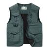 New Men's High-quality Multi Pocket Quick Drying Lightweight Vest, Outdoor Hiking Vest,casual Versatile Oversized Fishing Jacket