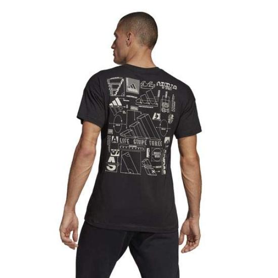 Adidas ID Creator Graphic Black Size To Japanese Size Men's T-Shirt, FSR44, (DV3060), J/L (equivalent L)