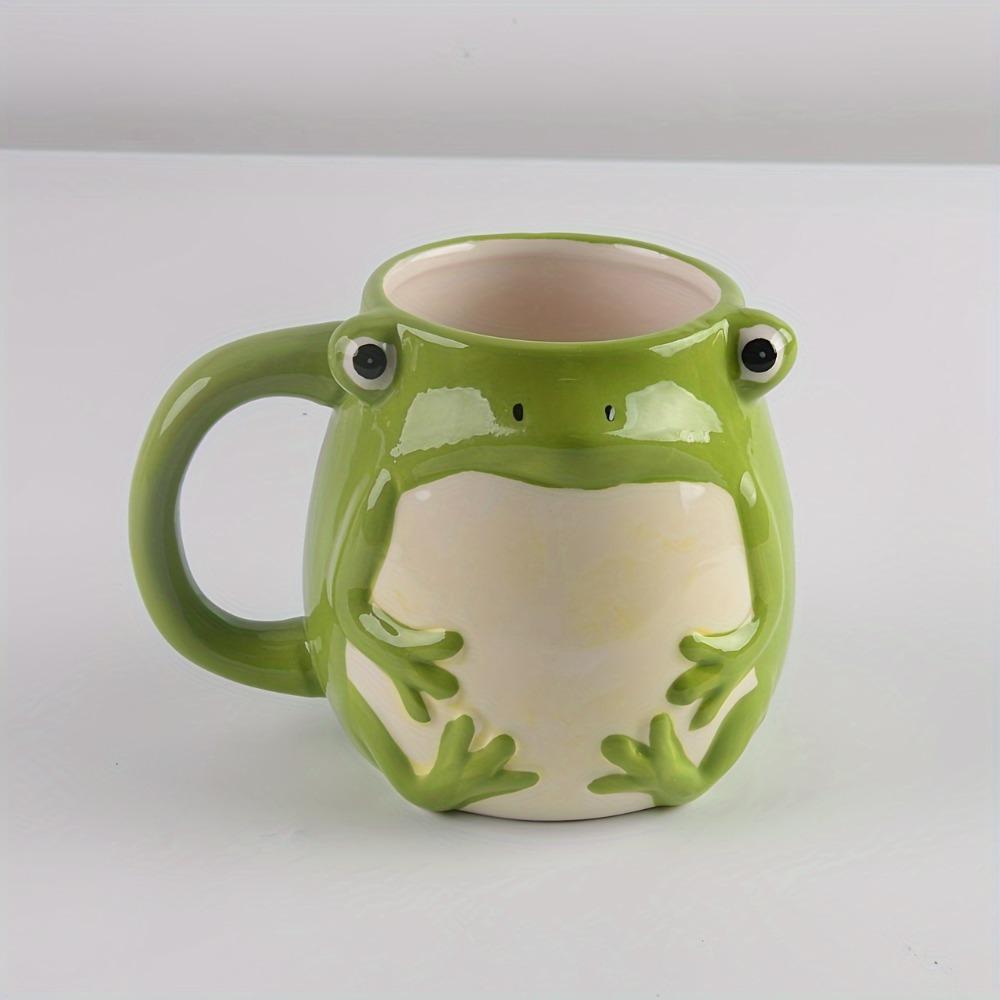 Kaffee Frosch Tasse Grüne Porzellan Keramik Tasse Mit Henkel Lustige Neuheit Tasse Geschenk Für Frauen Männer Geburtstag Festival Weihnachten