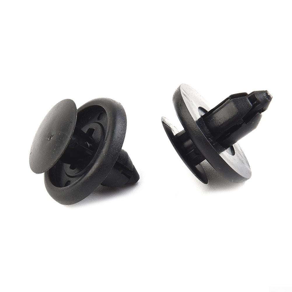 For Car Auto Fender Plastic Rivets Fasteners 30pcs 7mm Dia Hole Black Brand New