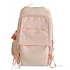 Japanese Style Light Solid Color Backpack Outdoor Travel Large-capacity Casual All-matching College Student Commuting Schoolbag