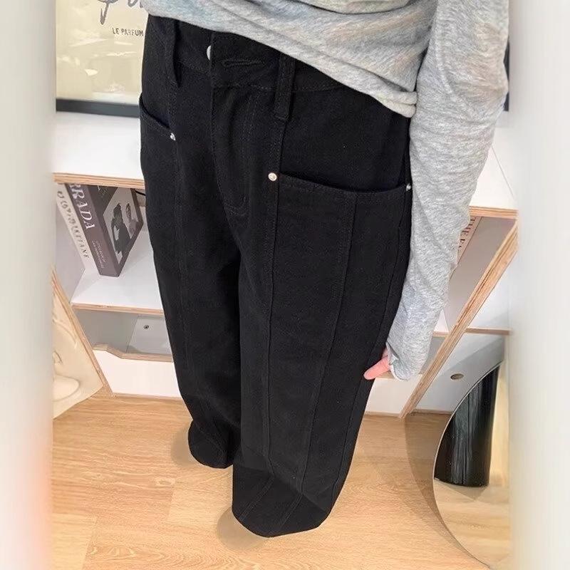 

Women s Plus Size Relaxed Fit Wide Leg Jeans - 2025 Spring/Autumn American Style 5XL