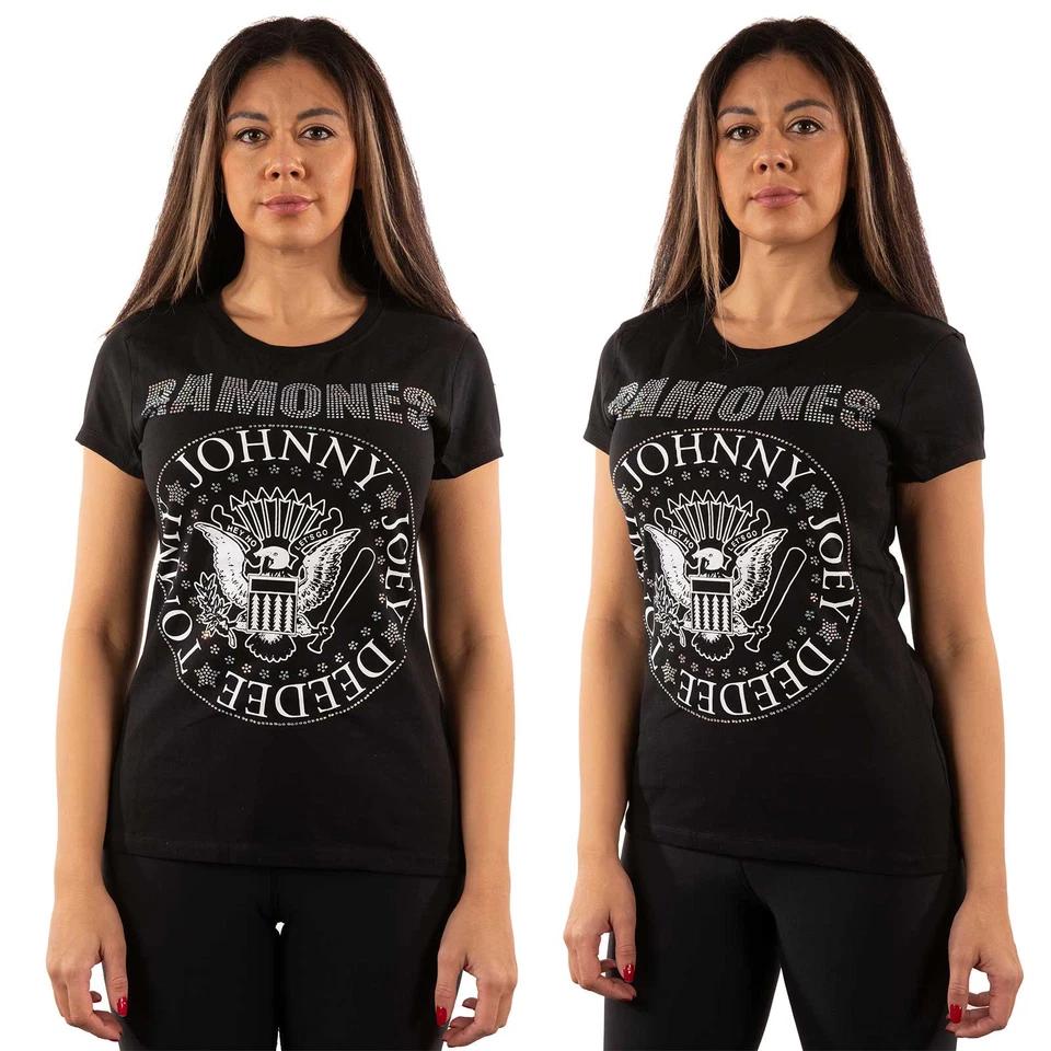 

Ramones Ladies Embellished T-Shirt: Presidential Seal OFFICIAL NEW 3XL