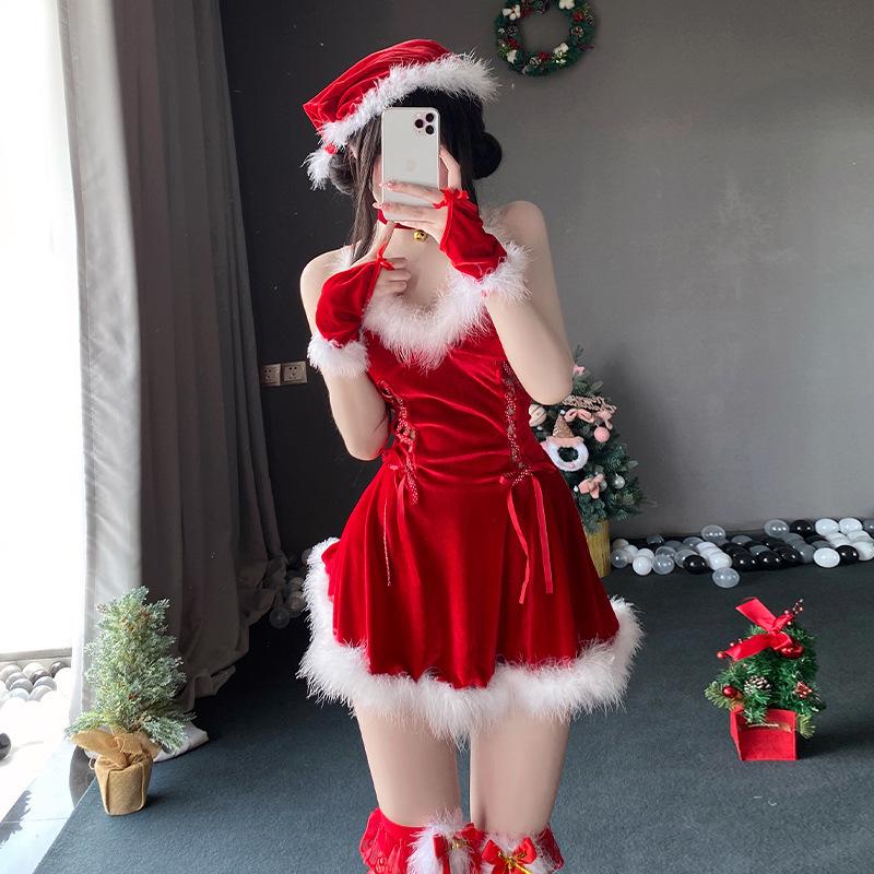 Christmas Bunny Girl Cosplay Costume: Sexy Maid Skirt for Women's Valentine's Day or Festive Theme Parties