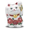 Waza no Kura Cute Kutani good luck raised beckoning perfect for grand 60th 70th 77th birthday feng interior Maneki-neko (beckoning cat) figurine,