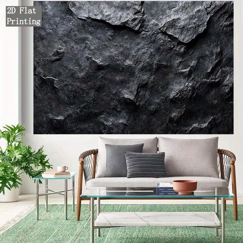 

2D Black Stone Texture Backdrop for Studio, Product Photography and Neutral Decor 47.2x31.5inch/120*80cm