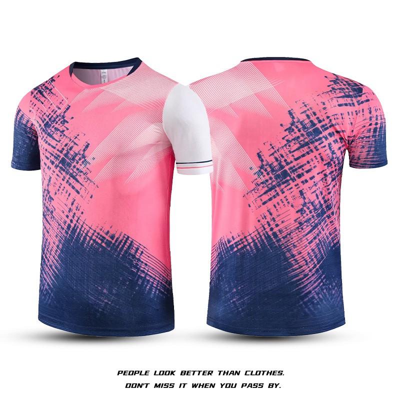 Quick-Dry Badminton Set Men Women Sportswear Training Outfit Striped Gym Running Volleyball Tennis