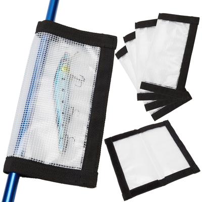 1/4Pcs Clear Fishing Lure Wraps Easily See Lures Fishing Hook Covers Portable Baits Fishing Tackle Storage Bags