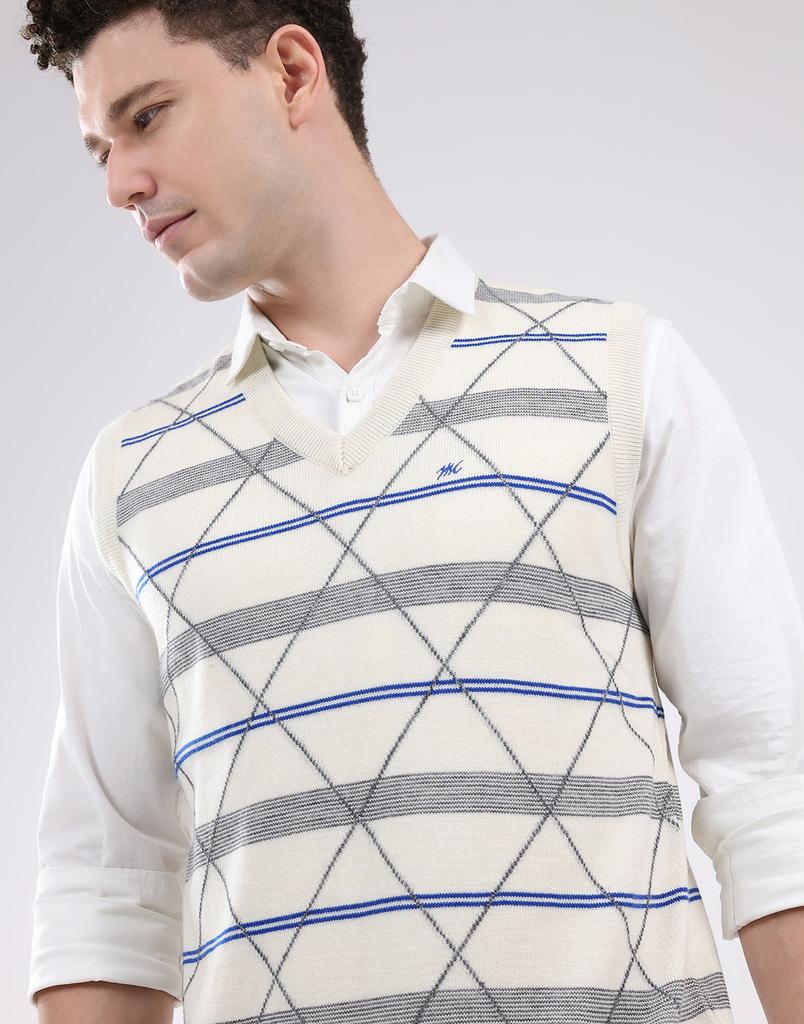 Monte Carlo Men's V Neck Sleeveless Sweater