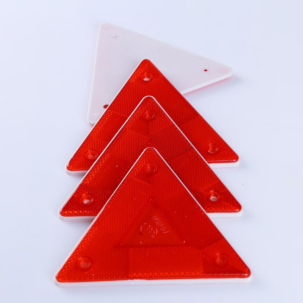 Ledmomo Triangular Reflector 5 Pcs Reflector Triangle Indicator for Car Slow Speed Car Marks,