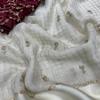 Grand Launch Party Wear Viscose Saree - Velvet Shine Sequin Edition