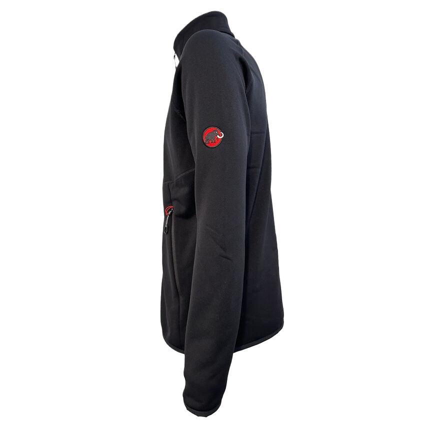 Mammut Aconcagua ML Classic Red Label Embroidered Mid-Layer Windproof Warm Fleece Jacket Men jackets Black 1014-06260