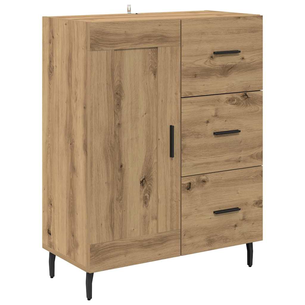 Highboard with Drawers Artisan Oak 27.4 x 13.4 x 70.9 in (69.5 x 34 x 180 cm)