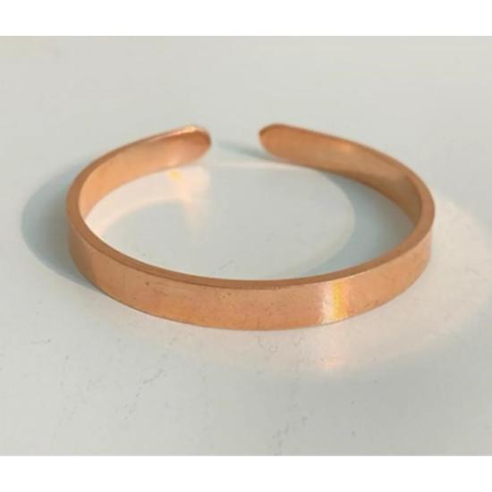 Her Bileğe Uygun 2 Adet %100 El Yapımı Saf Bakır Hediyelik Bileklik