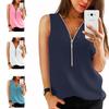 Fashion Women Summer Vest Top Featuring Stylish Sleeveless Design And Comfortable Chiffon Fabric