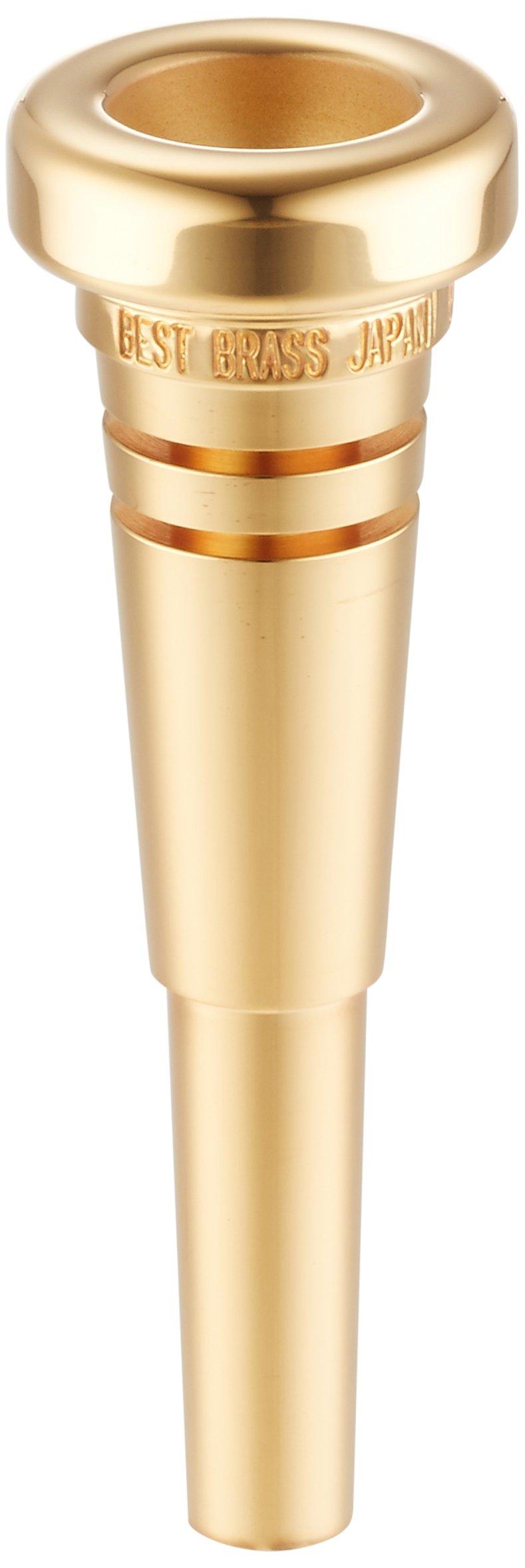 Best Brass Trumpet Gold Plated Finish Mouthpiece, 3C, золотой