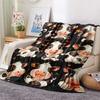Dairy Cattle Print Flannel Blanket, High Quality Comfortable for All Seasons, Home Decor, Warmth and Comfort, Perfect for Christmas Gifts
