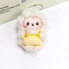 Fluffy Plush Sheep Keychain Soft Curly Fur Adorable Overalls Backpack Pendant Travel Souvenir Gift for Teen Girls